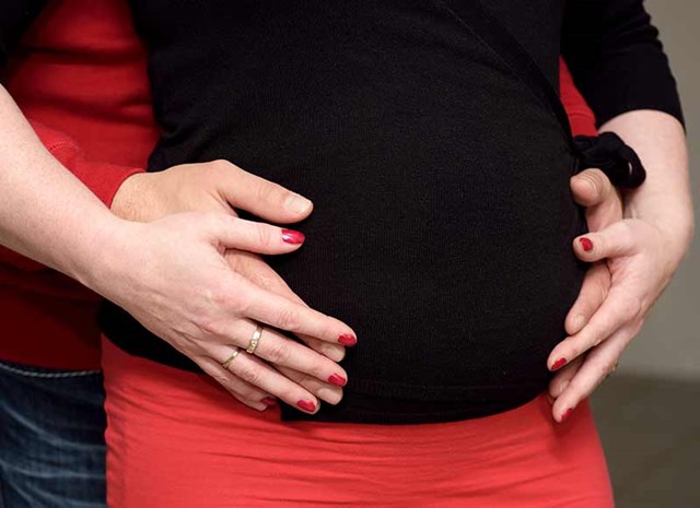 Bauch einer Schwangeren