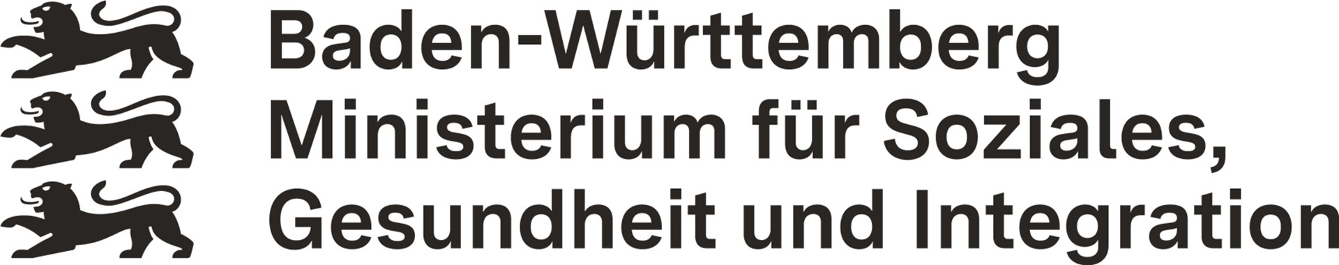 Text: Ministerium für Soziales, Gesundheit und Integration
