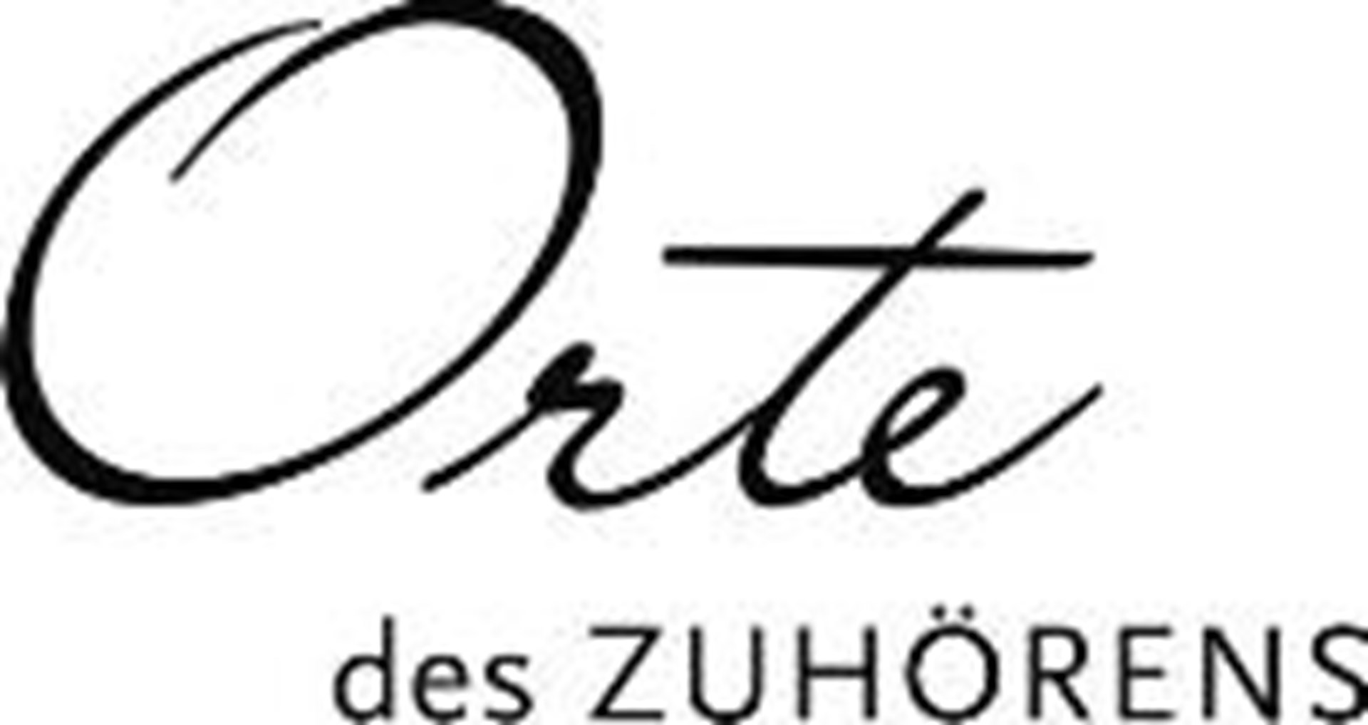 in Schreibschrift Orte des Zuhörens